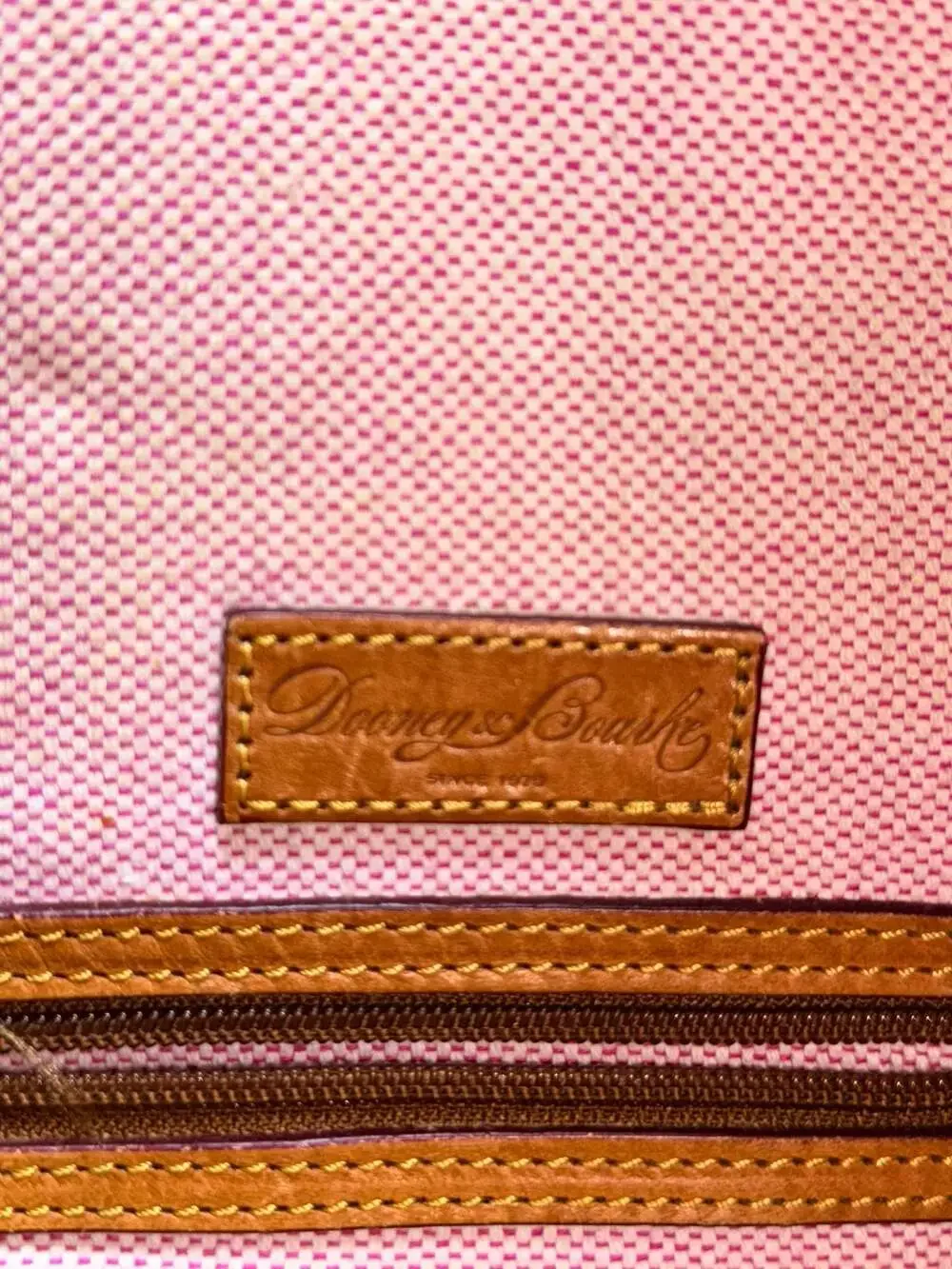 Dooney & Bourke Red Pebbled Leather Dillen Double Pocket Hobo Shoulder Bag